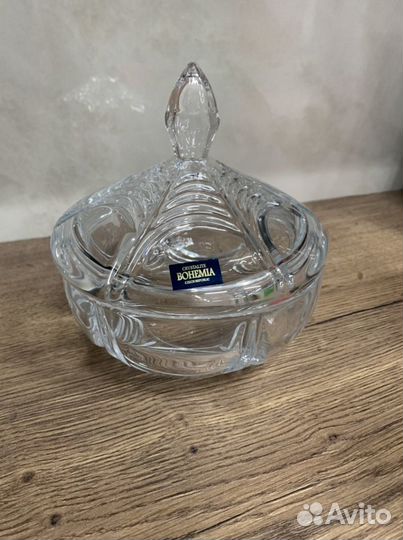 Хрустальная конфетница bohemia