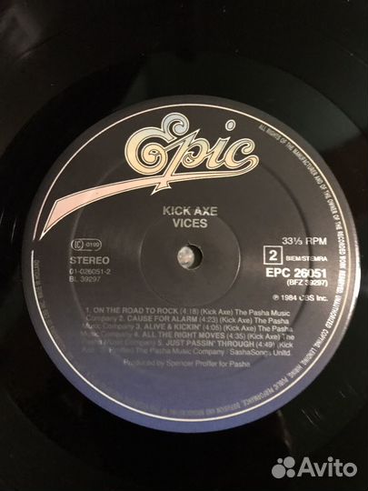 Винилова пластинка Kick Axe(Holland)
