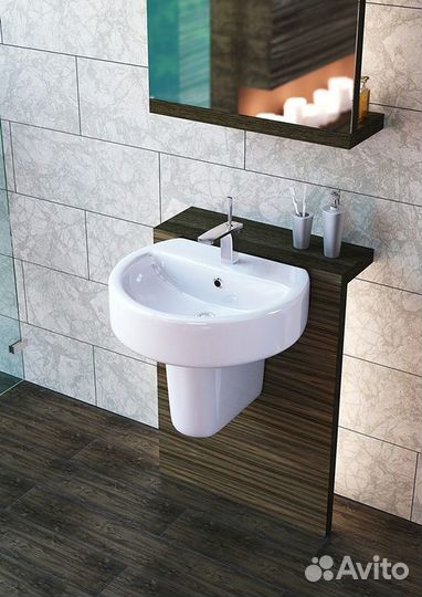 Раковина Sanita Luxe Best Luxe 55, белая (bstslwb