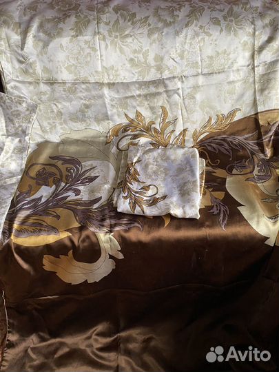 Комплект постельного белья евро атлас сатин