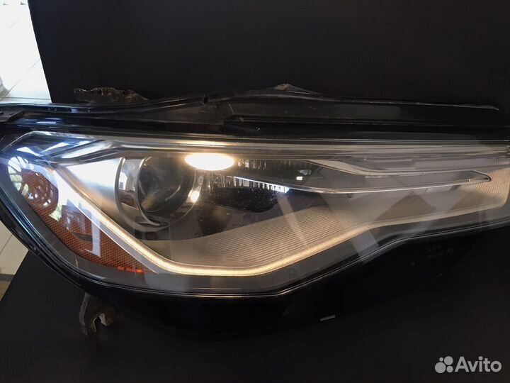 Передние фары Audi A6 C7 рестайлинг