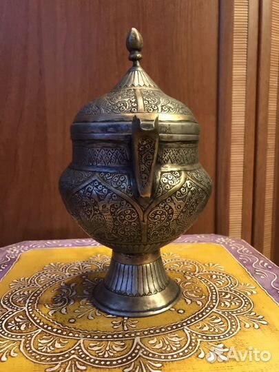 Серебряный персидский чайничек. Старина