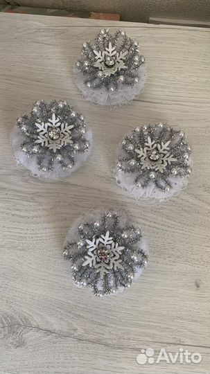 Бантики снежинки