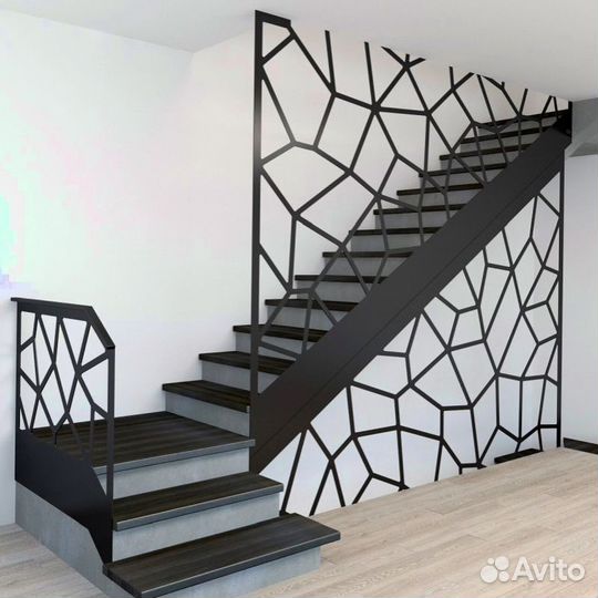 Металлическая лестница дизайн 5519
