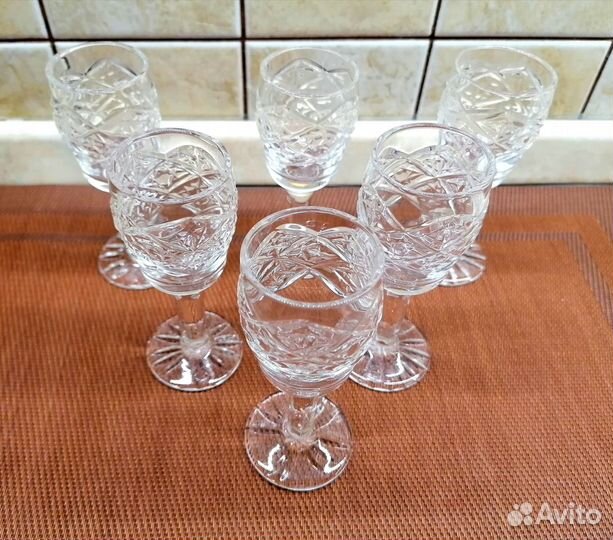 Хрустальные рюмки СССР
