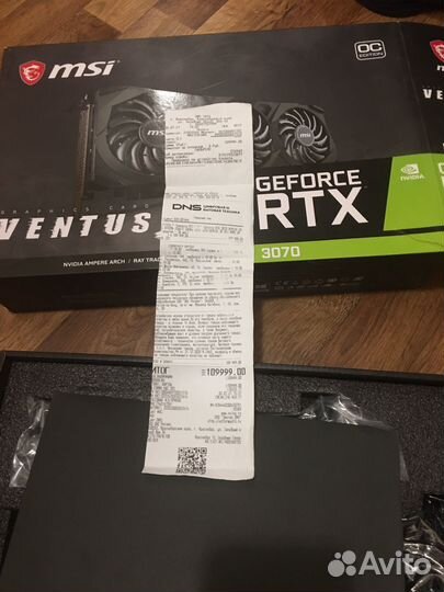 Rtx 3070 гарантия DNS
