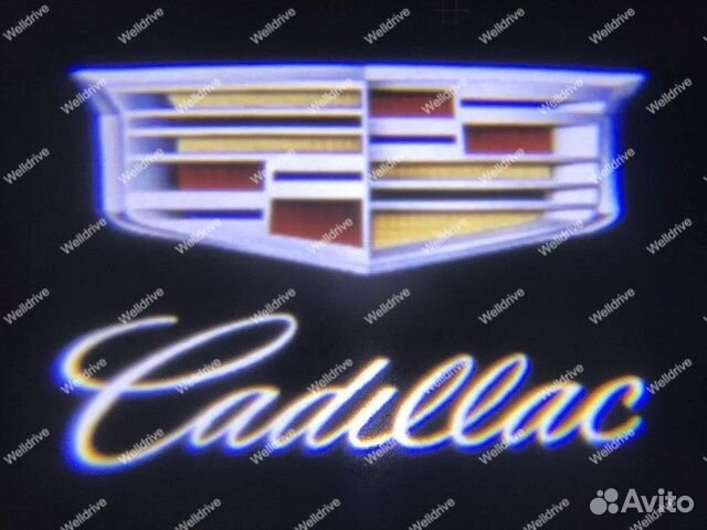 Подсветка дверей с лого Cadillac SRX ATS CTS XTS