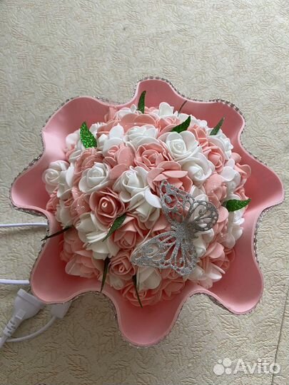 Светильник ночник букет роз