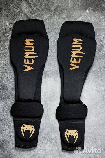 Защита ног Venum,нейлон Black