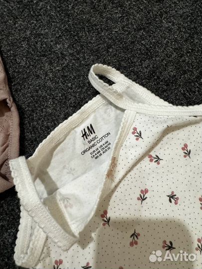 Летние вещи для малышки в стиле zara hm 56 62 68