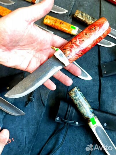 Якутский нож 110х18ш кованный ручная работы