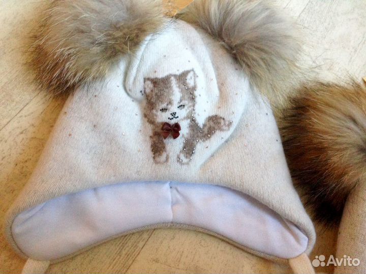 Новые Kotik с 2 натур помпонами 50-52