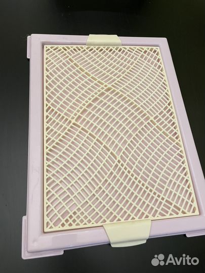 Туалет лоток для собак мелких пород с сеткой