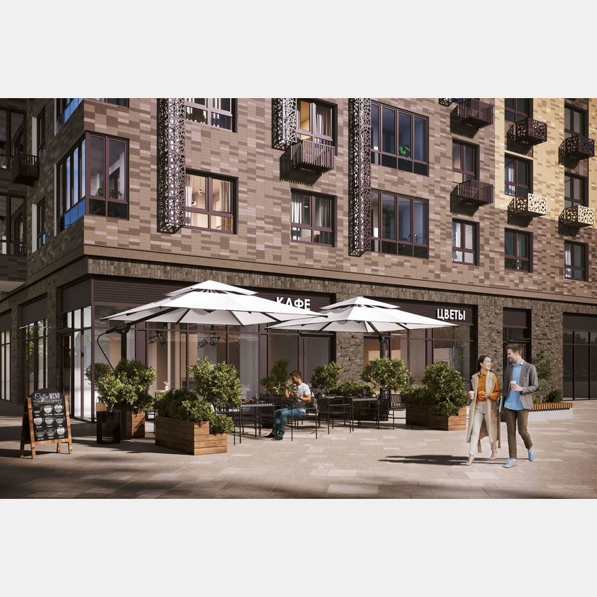 1-к. квартира, 55,1 м², 3/23 эт.