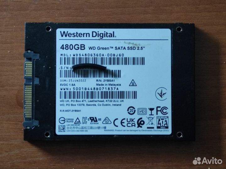 Ssd WD green 480gb
