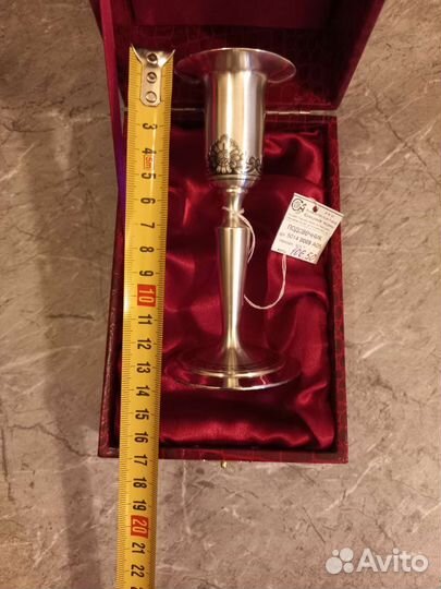 Серебряный подсвечник 