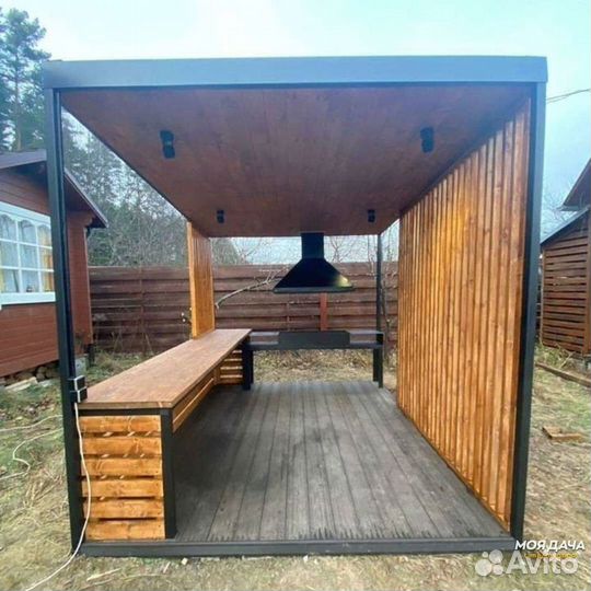 Бокс мангал беседка