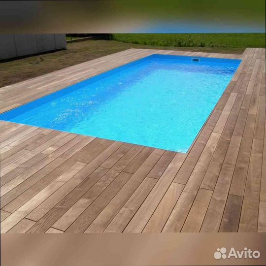 Прямоугольный бассейн пластиковый с гарантией