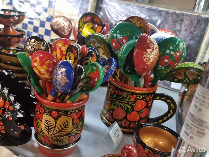 Деревянные ложки хохлома