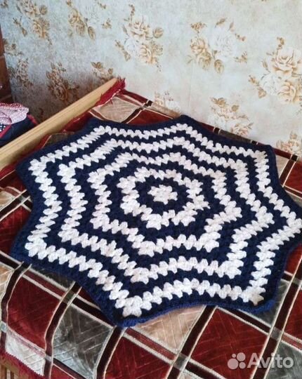 Коврики круглые вязанные