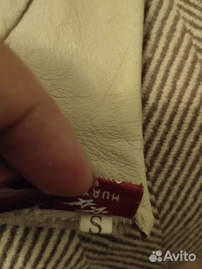 Перчатки кожаные женские S