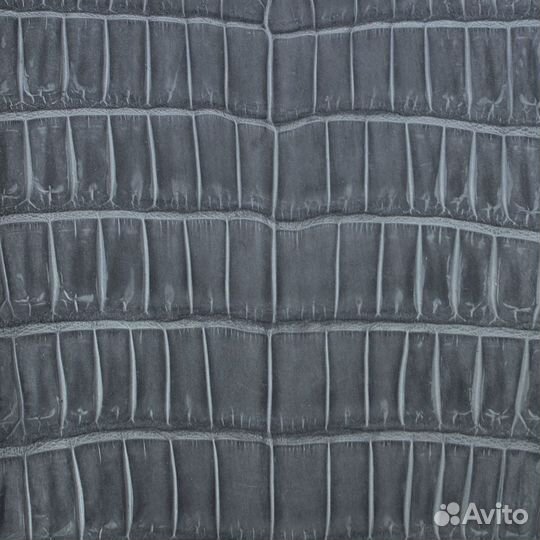 Кожа крокодила, хвосты нубук цвет графит