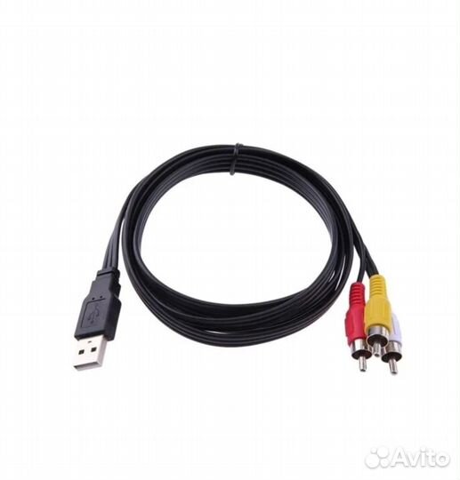 Кабель переходник аудио-видео USB Am на 3RCA