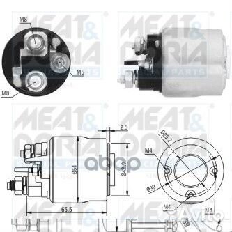 Реле втягивающее Citroen C3 I 46017 meat & doria