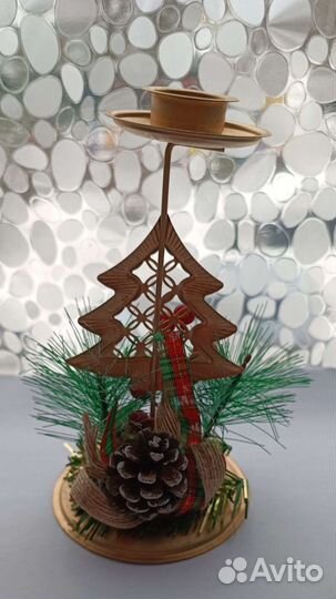 Новогодний подсвечник