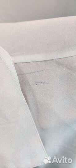 Блузка женская размер м белая с цветами