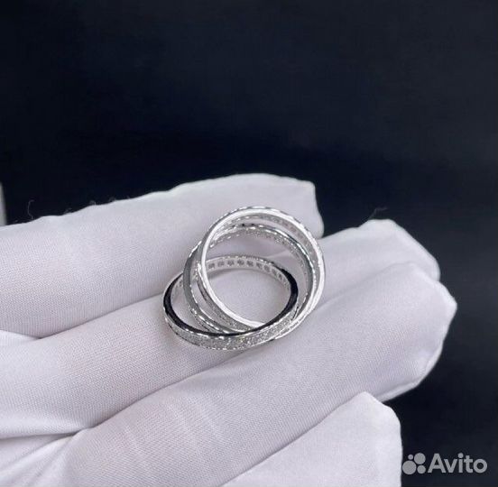 Золотое кольцо Cartier 8.8 гр 1.5 ct