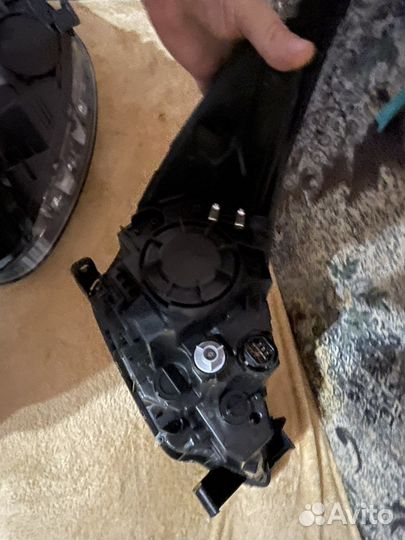 Фары на hyundai solaris 1 с линзами до рест