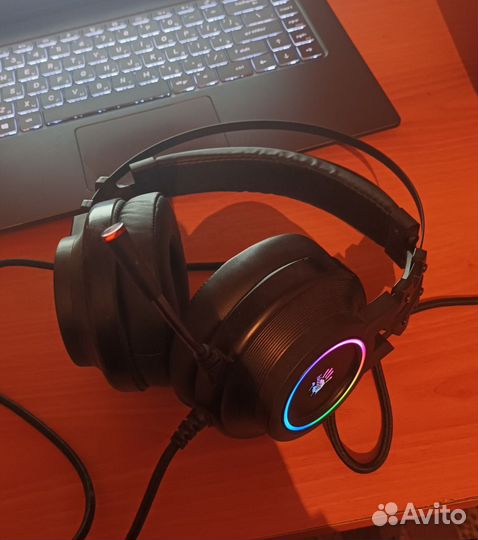 Проводная гарнитура A4Tech Bloody G528 черный