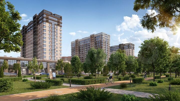 1-к. квартира, 47,7 м², 15/16 эт.