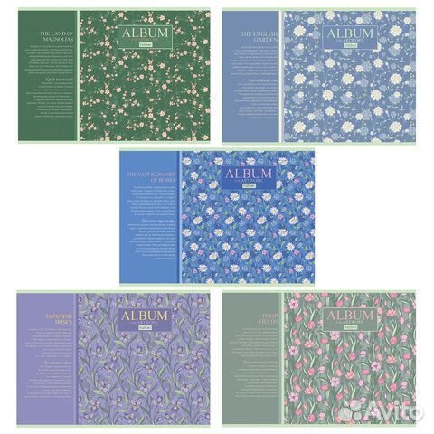 Альбом рисования А4, 40 листов, скоба, матовая лам