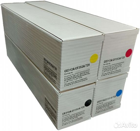 Комплект совместимых картриджей 4 цвета