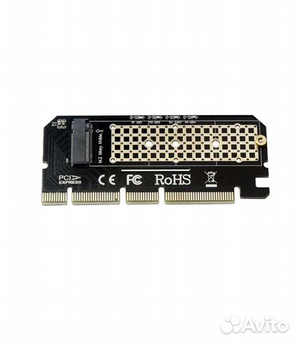 Переходник PCI-E 16x-M.2 M key NVMe SSD