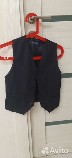 Школьная жилетка 140 размер темно-синяя