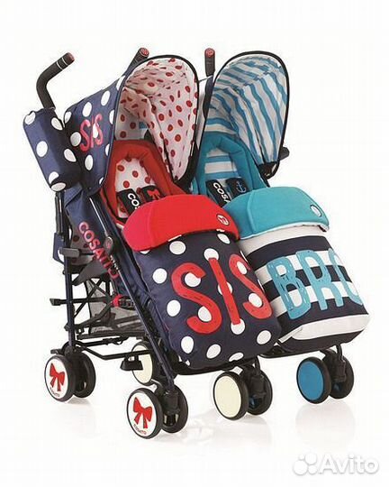 Kоляска для двойни Cosatto Suppa Dupa Sis and Bro