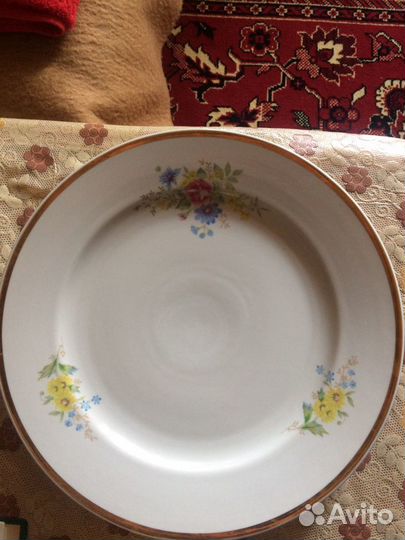 Блюдо и селедочница дулево