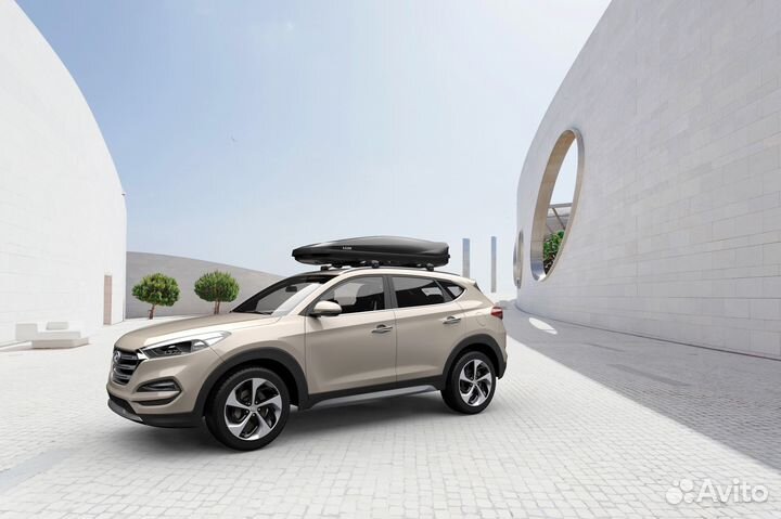 Автобокс багажник Lux Irbis 206 для Hyundai Tucson