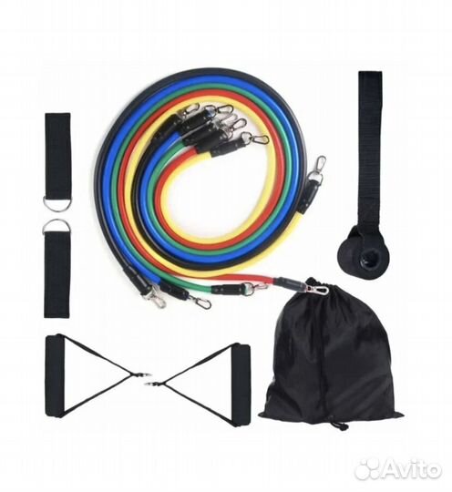 Набор универсальных трубчатых эспандеров, 45кг