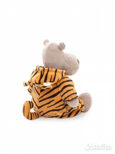 Мягкая игрушка бегемототигр 20 см