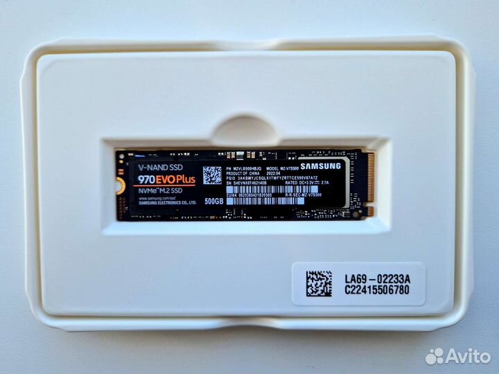 SSD m2 nvme Samsung 970 EVO Plus 500 Гб