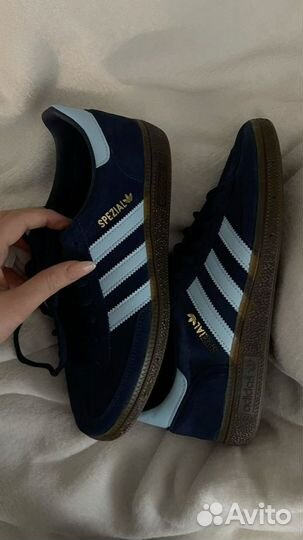 Кроссовки adidas spezial halo dark blue