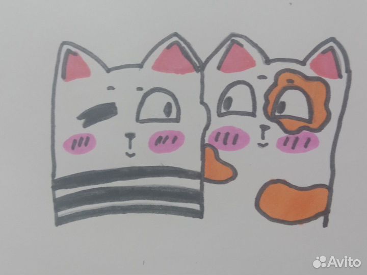 Милые рисунки котиков