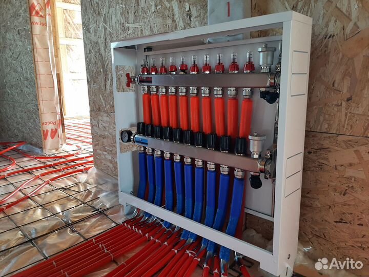 Монтаж отопления, водоснабжения