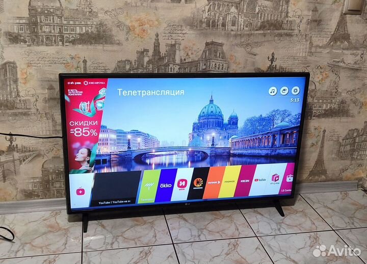 Телевизор LG 43UJ6307 (107см) SMART TV, Wi-Fi, 4K