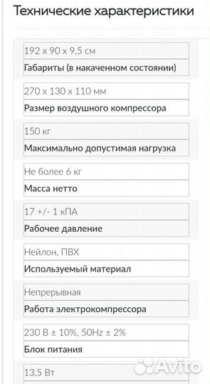 Матрас противопролежневый 