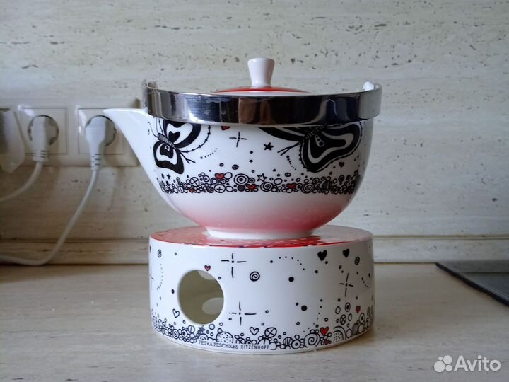 Чайник керамический с подогревом